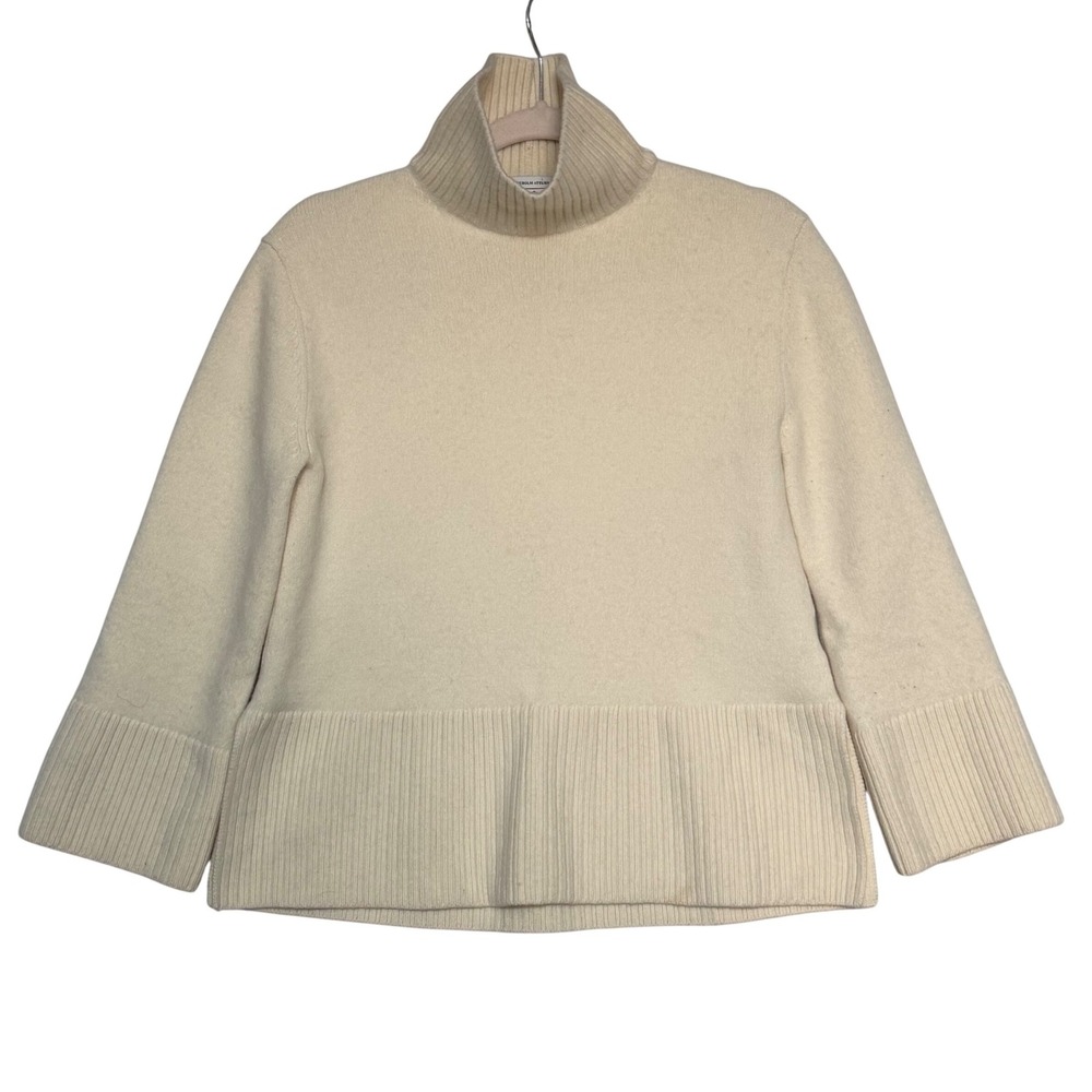 Stockholm‎ Atelier & Other Stories Cream Wool Turtleneck Sweater Small Boxy Fit